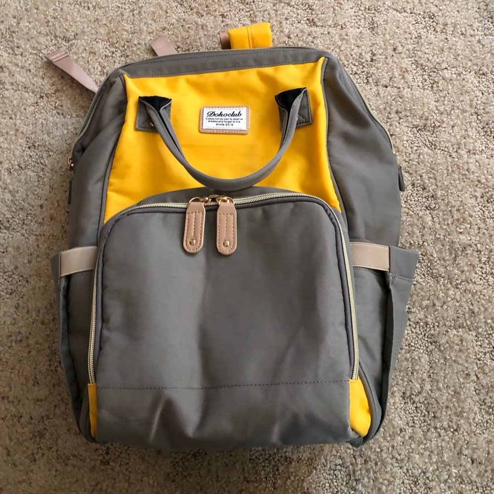 Pipi Bear diaper bag -- backpack style